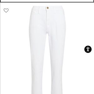 Frame white jeans